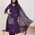 Ethnic Motifs Printed V-Neck  Cotton Anarkali Kurta With Trousers & Dupatta