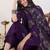 Ethnic Motifs Printed V-Neck  Cotton Anarkali Kurta With Trousers & Dupatta