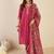 Women Floral Printed Regular V-Neck Kurta with Salwar & Dupatta