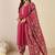 Women Floral Printed Regular V-Neck Kurta with Salwar & Dupatta