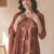 Women Ethnic Motifs Printed Empire Sequinned  Cotton Kurta with Trousers & With Dupatta