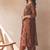Women Ethnic Motifs Printed Empire Sequinned  Cotton Kurta with Trousers & With Dupatta