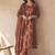 Women Ethnic Motifs Printed Empire Sequinned  Cotton Kurta with Trousers & With Dupatta