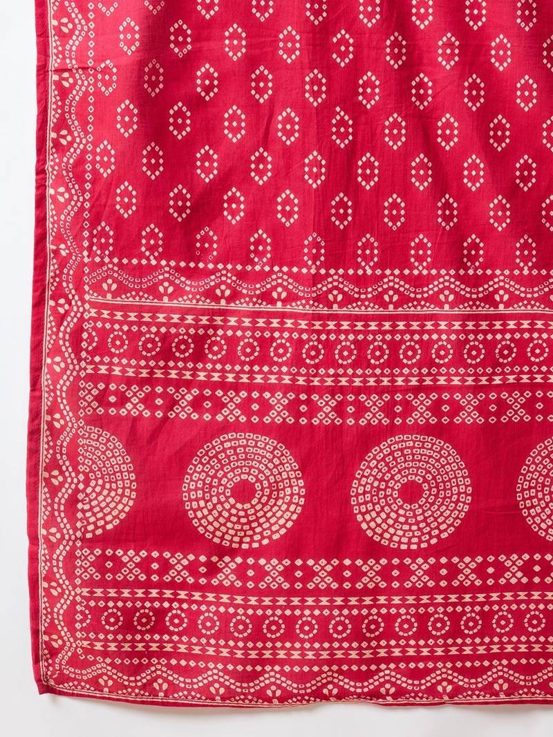 Women Ethnic Motifs Printed Regular  Cotton Kurta with Trousers & With Dupatta