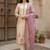 Women Floral Embroidered Regular Thread Work Kurta with Trousers & With Dupatta