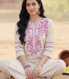 Women Ethnic Motifs Embroidered Regular Thread Work Kurta with Trousers