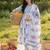 Women Floral Printed Empire  Cotton Kurta with Trousers & With Dupatta