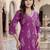Women Floral Printed Regular Sequinned  Cotton Kurta with Trousers & With Dupatta
