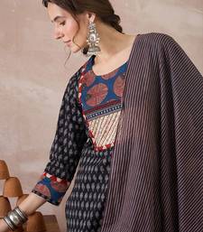 Women Ethnic Motifs Printed Regular  Cotton Kurta with Trousers & With Dupatta