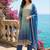 Women Ethnic Motifs Printed Regular Sequinned Kurta with Trousers & With Dupatta