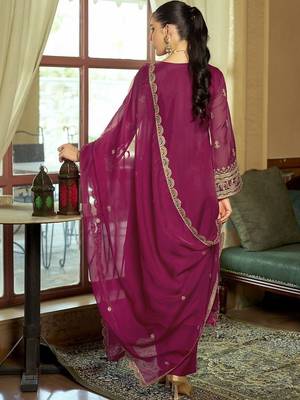 Women Ethnic Motifs Embroidered Regular Kurta with Trousers & With Dupatta 4
