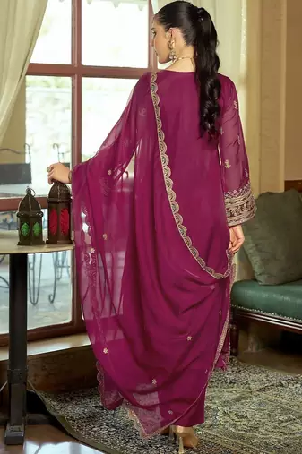 Women Ethnic Motifs Embroidered Regular Kurta with Trousers & With Dupatta