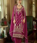 Women Ethnic Motifs Embroidered Regular Kurta with Trousers & With Dupatta