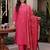Ethnic Motifs Embroidered Thread Work Kurta with Trousers & With Dupatta