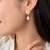 Freshwater pearl cluster ball drop earrings with gold tone