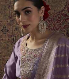 Ethnic Motifs Embroidered Thread Work Straight Kurta With Trousers & Dupatta