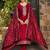 Ethnic Motifs Embroidered V-Neck Thread Work Kurta with Trousers & Dupatta