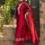Ethnic Motifs Embroidered V-Neck Thread Work Kurta with Trousers & Dupatta