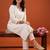 Women Ethnic Motifs Embroidered Regular Chikankari Kurta with Trousers