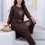 Women Ethnic Motifs Embroidered Regular Thread Work  Cotton Kurta with Trousers