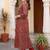 Women Ethnic Motifs Printed Regular Mirror Work  Cotton Kurta with Trousers & With Dupatta