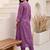 Women Ethnic Motifs Embroidered Regular Thread Work  Cotton Kurta with Trousers