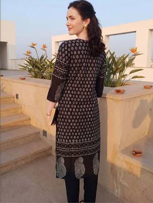 Women Ethnic Motifs Printed Regular  Cotton Kurta with Trousers & With Dupatta 4