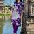 Ethnic Motifs Printed V-Neck  Cotton Kurta with Trousers