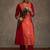 Women Floral Embroidered Anarkali Kurta with Trousers