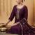 Women Ethnic Motifs Embroidered Regular Sequinned Kurta with Trousers & With Dupatta
