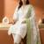 Plus Size Embroidered Regular  Cotton Kurta with Trousers & With Dupatta