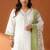 Plus Size Embroidered Regular  Cotton Kurta with Trousers & With Dupatta