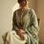Floral Embroidered Regular Thread Work Kurta With Trousers & Dupatta