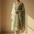 Floral Embroidered Regular Thread Work Kurta With Trousers & Dupatta