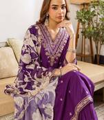 Women Ethnic Motifs Embroidered Regular Thread Work Kurta with Patiala & With Dupatta