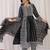 Floral Embroidered Notch Neck  Cotton A-Line Kurta With Trousers & Dupatta