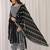 Floral Embroidered Notch Neck  Cotton A-Line Kurta With Trousers & Dupatta