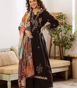 Women Ethnic Motifs Embroidered Regular Thread Work Kurta with Palazzos & With Dupatta