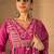 Embroidered V-Neck Pure Cotton Straight Kurta With Trousers And Dupatta