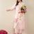Women Floral Embroidered Regular Thread Work  Cotton Kurta with Trousers