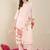 Women Floral Embroidered Regular Thread Work  Cotton Kurta with Trousers