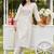 Women Floral Embroidered Regular Thread Work Pure Cotton Kurta with Trousers