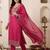 Women Ethnic Motifs Embroidered Regular Chanderi Cotton Kurta with Trousers & With Dupatta