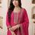 Women Ethnic Motifs Embroidered Regular Chanderi Cotton Kurta with Trousers & With Dupatta