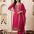 Women Ethnic Motifs Embroidered Regular Chanderi Cotton Kurta with Trousers & With Dupatta