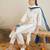 V Neck Ethnic Embroidered Pure Cotton Straight Kurta with Trouser & Dupatta