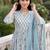 Women Floral Printed Empire  Cotton Kurta with Trousers & With Dupatta