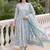 Women Floral Printed Empire  Cotton Kurta with Trousers & With Dupatta
