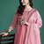 Floral Embroidered Thread Work Chanderi Silk Kurta with Trousers & With Dupatta