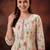 Women Floral Printed Pleated Thread Work  Cotton Kurta with Trousers & With Dupatta